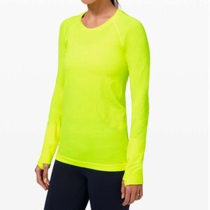 Lululemon Swiftly Tech Long Sleeve 2.0 ⚡️ Neon Highlight Yellow ⚡️ Size 6